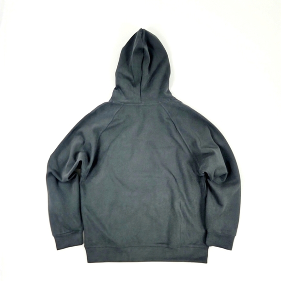 Pedigree Sueded Zipneck Hoodie with 3D PVC Patches 1/4 Zip | Gray - Picture 3 of 5